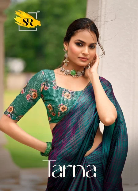 Tarna By Sr Swarovski Border Fancy Sarees Wholesalers In Delhi